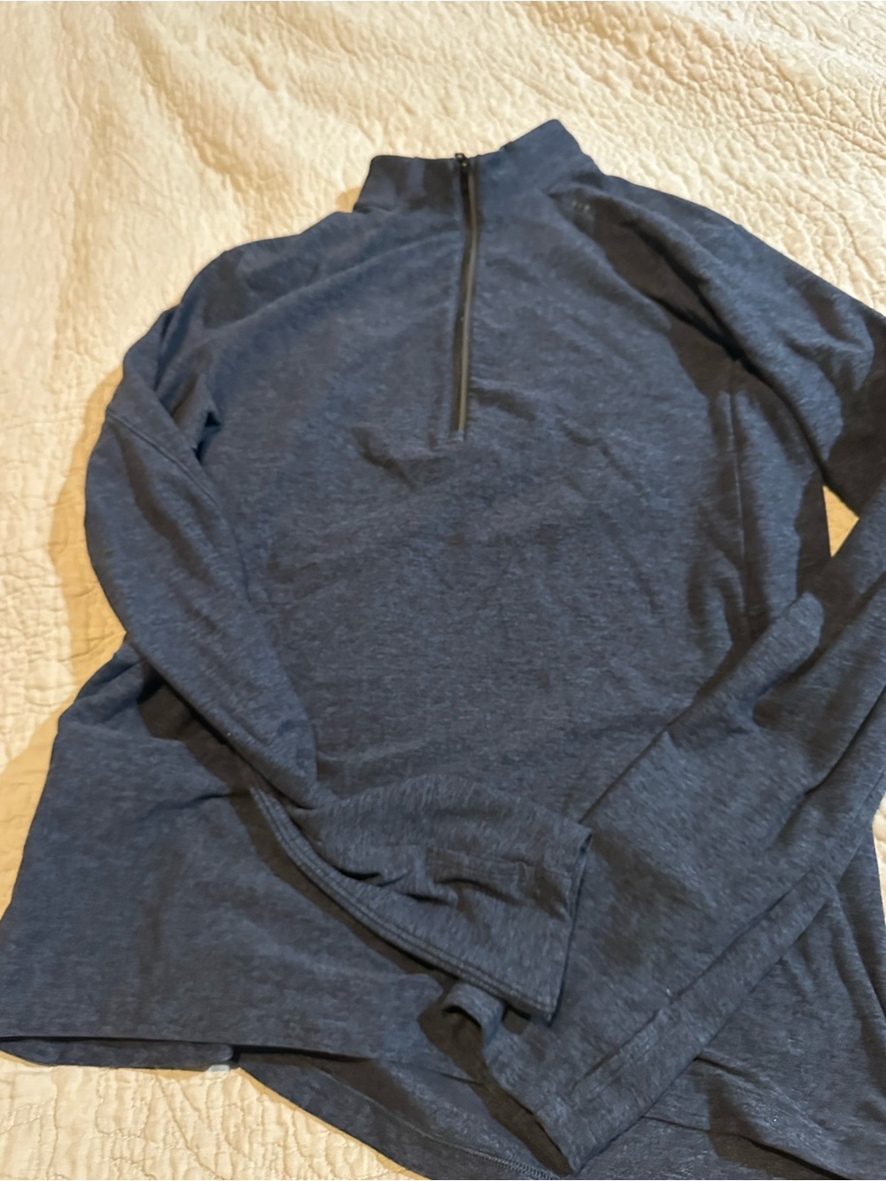 lululemon athletica Men's Dark Navy Quarter-Zip Pullover size M